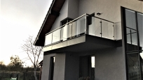 Balkon - balustrada szklana
